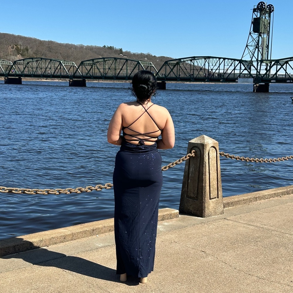 Navy Blue Prom Dress